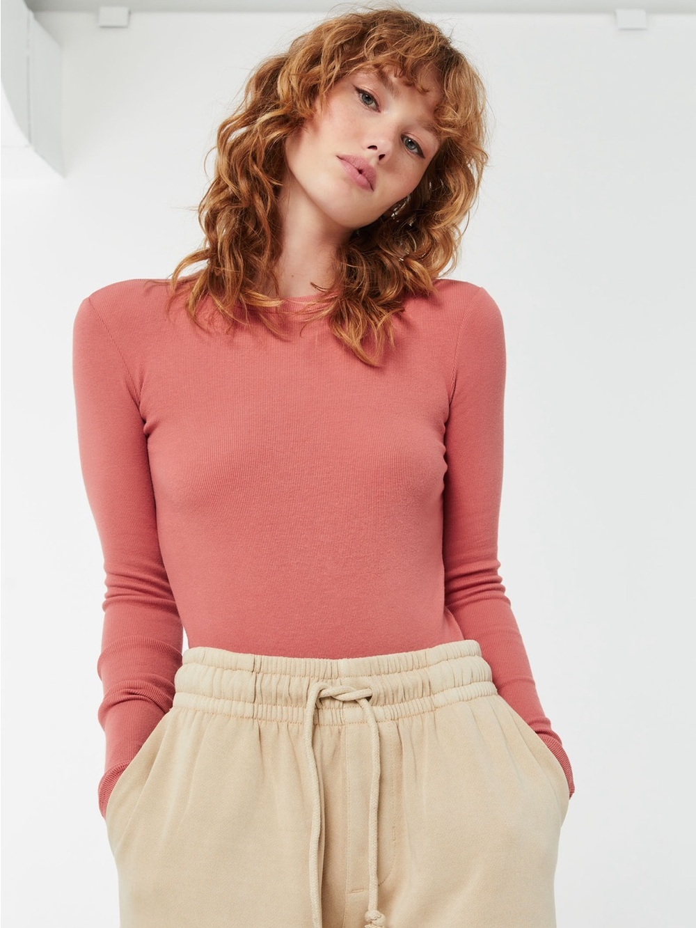 ☀️ Ardene ☀️ dusty pink longsleeve bodysuit